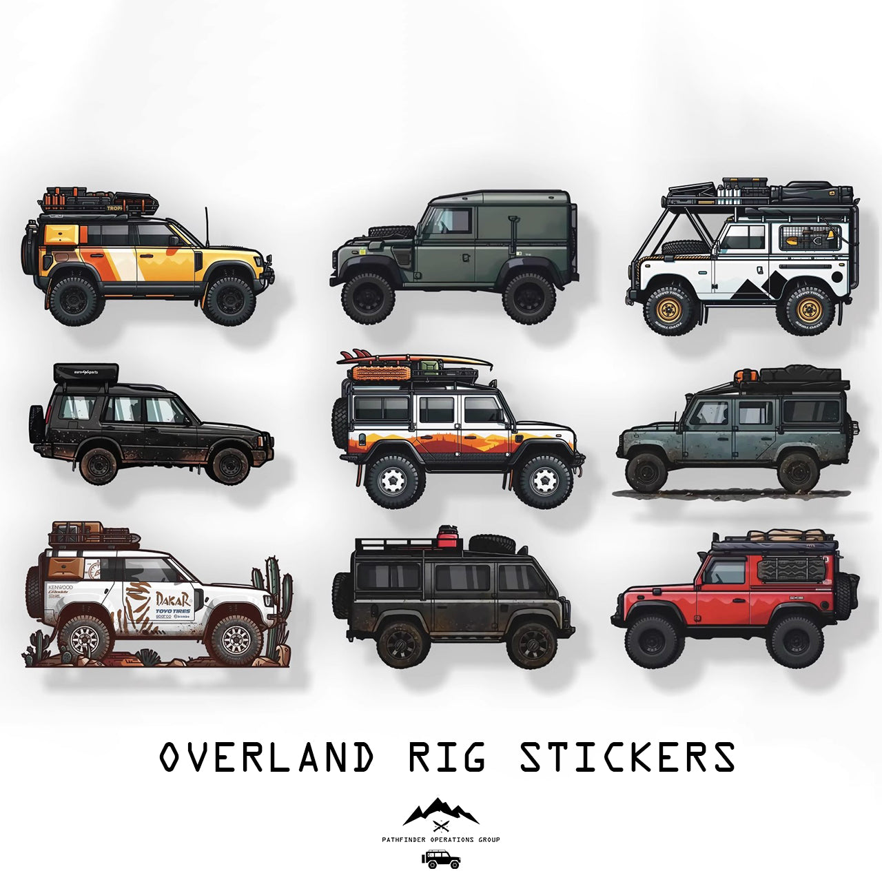 OVERLAND RIG STICKERS