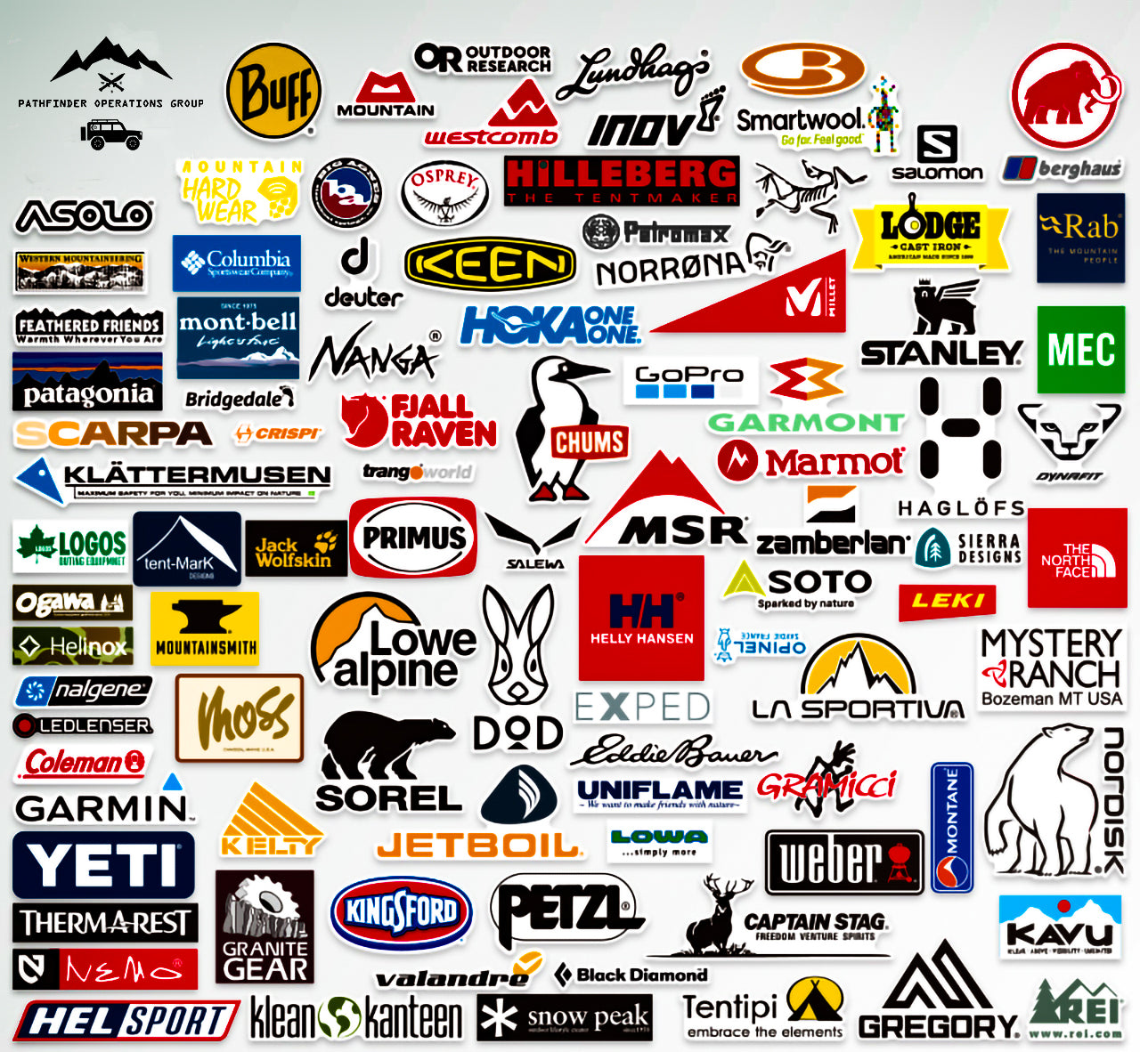 OUTDOOR STICKER PACK - ALPHA