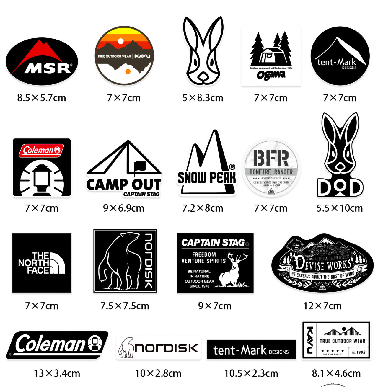OUTDOOR STICKER PACK - BRAVO